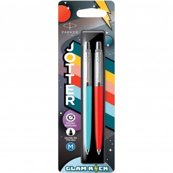 Набор ручек PARKER JOTTER ORIGINALS 70S GLAM ROCK Azure Blue/Vermilion M