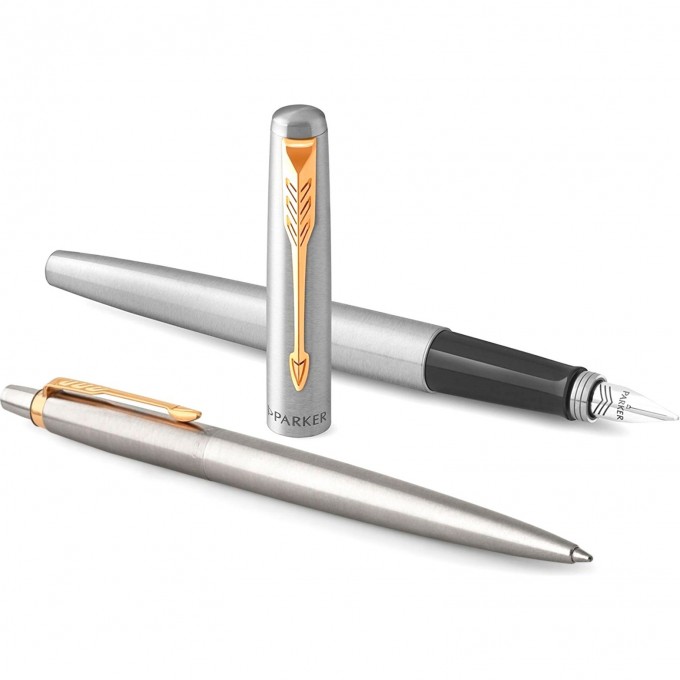 Подарочный набор PARKER: JOTTER CORE STAINLESS STEEL GT - ручки перьевая и шариковая CW2093257 Подарочный набор PARKER: JOTTER CORE STAINLESS STEEL GT - ручки перьевая и шариковая CW2093257