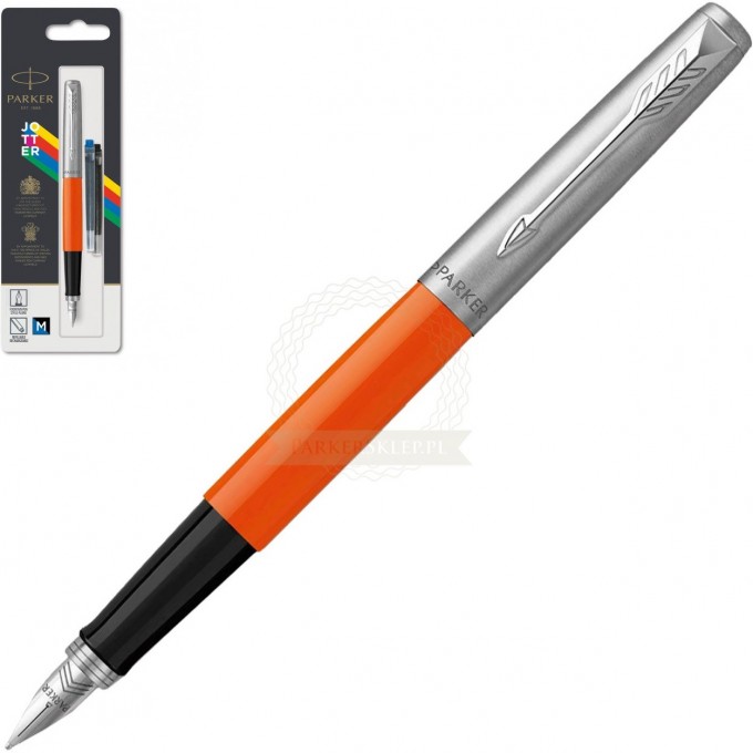 Ручка перьевая PARKER JOTTER ORIGINALS ORANGE 1.0мм,+ 2 стержня (син и черн) блистер 2096881 Ручка перьевая PARKER JOTTER ORIGINALS ORANGE 1.0мм,+ 2 стержня (син и черн) блистер 2096881