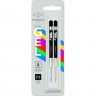 Стержень гелевый PARKER QUINK GEL Z10 M 0.7мм черные чернила блистер (2шт) 2136231